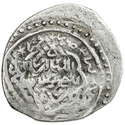 ILKHAN: Sulayman, 1339-1346, AR 2 dirhams (1.43g), Qumm, DM. VF
