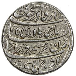 DURRANI: Ahmad Shah, 1747-1772, AR rupee (11.45g), Shahjahanabad (Delhi), AH(11)70 year 11. EF