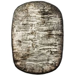 JAPAN: Bunkyu, 1861-1864, AR 9 momme 2 bu (34.39g), Akita, Dewa Province. EF