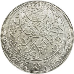 YEMEN: Yahya b. Muhammad, 1904-1948, AR riyal, San'a, AH1344. PCGS MS66
