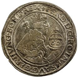 AUSTRIA: Ferdinand I, 1521-1564, AR 60 kreuzer (guldentaler) (24.47g), Hall, 1562. VF-EF
