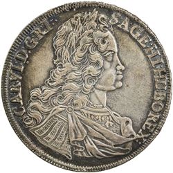 AUSTRIA: Karl VI, 1711-1740, AR thaler, 1740. VF-EF