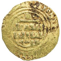 CRUSADERS of Tripoli: al-Mustansir, 1036-1094, AV dinar (3.33g), NM, ND. VF
