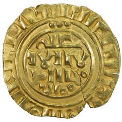 COUNTY OF TRIPOLI: Anonymous, ca. 1180-1220, AV bezant (3.50g), NM, ND. EF