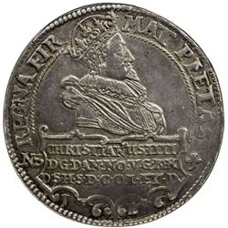 DENMARK: Christian IV, 1588-1648, AR speciedaler, Copenhagen, 1626. NGC AU53