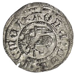 GOTLAND (VISBY): Frederik I, 1525-1533, AR hvid (0.67g), ND. EF