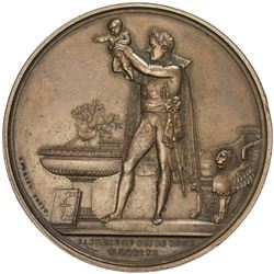 FRANCE: Napoleon I, Emperor, 1804-1815, AE medal, 1811. AU