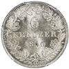 Image 2 : BADEN: Leopold, 1830-1852, AR 6 kreuzer, 1840. PCGS MS66