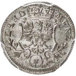 BRANDENBURG-ANSBACH: Alexander, 1757-1791, AR 4 pfennig, 1782-S. PCGS MS65