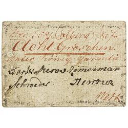 KOLBERG: 8 groschen, 1807. F