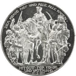 PRUSSIA: Wilhelm II, 1888-1918, AR 3 mark, 1913-A. PCGS PF63