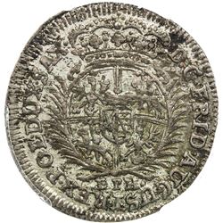 SAXONY: Frederick Augustus I, 1694-1733, AR 1/12 thaler, 1704. PCGS MS62