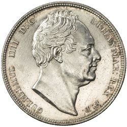 GREAT BRITAIN: William IV, 1830-1837, AR 1/2 crown, 1834. UNC