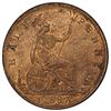 Image 2 : GREAT BRITAIN: Victoria, 1837-1901, AE halfpenny, 1887. PCGS MS64