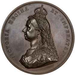 GREAT BRITAIN: Victoria, 1837-1901, AE medal, 1887. UNC