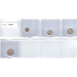 GREAT BRITAIN: George VI, 1937-1952, AR Maundy set, 1947. BU