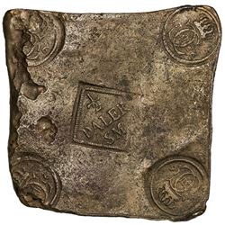 SWEDEN: Carl XII, 1697-1718, AE 1/2 daler plate money (333g), 1716. VF