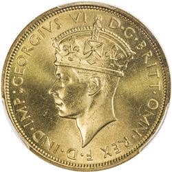 BRITISH WEST AFRICA: George VI, 1937-1952, nickel-brass 2 shillings, 1938-KN. PCGS SP66