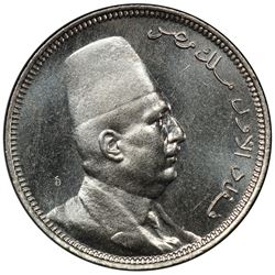 EGYPT: Fuad I, 1922-1936, 2 milliemes, 1924-H/AH1342. PCGS SP65