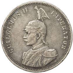 GERMAN EAST AFRICA: Wilhelm II, 1888-1918, AR rupie, 1894. VF-EF