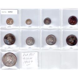 SOUTH AFRICA: Elizabeth II, 1952-1960, 9-piece Proof Set, 1955