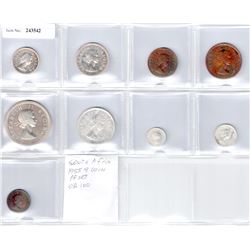 SOUTH AFRICA: Elizabeth II, 1952-1960, 9-piece Proof Set, 1955