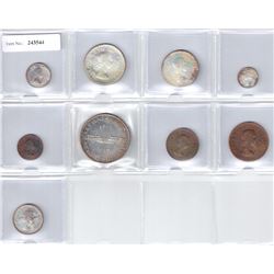 SOUTH AFRICA: 9-piece Proof Set, 1960, KM-PS48, 1960, choice