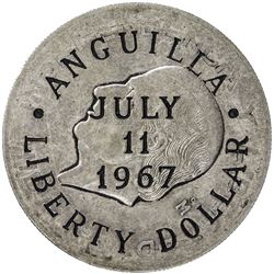 ANGUILLA: Liberty dollar, 1967. EF