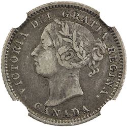 CANADA: Victoria, 1837-1901, AR 10 cents, 1889. NGC VF25