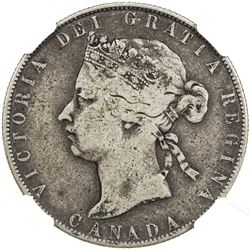 CANADA: Victoria, 1837-1901, AR 50 cents, 1888. NGC VF25
