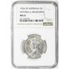 Image 3 : AUSTRALIA: George V, 1910-1936, AR florin, 1934-35. NGC MS61