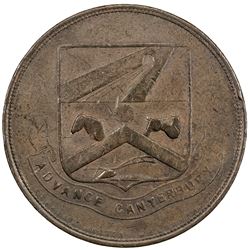 NEW ZEALAND: AE penny token, ND. EF