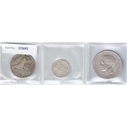 WORLDWIDE: LOT of three coins