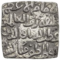 DELHI: Mubarakshah I, 1316-1320, AR square tanka (10.96g), Hadrat Dar al-Khalifa, AH719. VF-EF