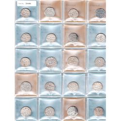 MUGHAL: Aurangzeb, 1658-1707, LOT of 28 rupees