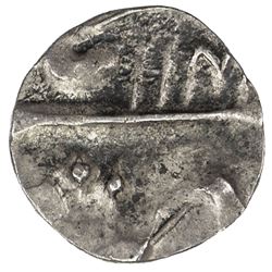 MUGHAL: Muhammad Shah, 1719-1748, AR 1/32 rupee (0.37g), AH114(4) year 14. EF-AU