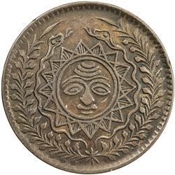 GWALIOR: Madho Rao, 1886-1925, AE 1/4 anna, Lashkar, VS1944. VF