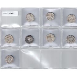 SIKH EMPIRE: LOT of 8 gobindshahi rupees