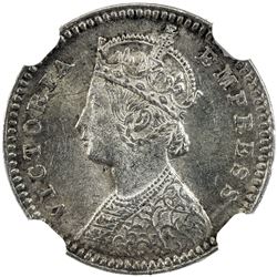 BRITISH INDIA: Victoria, Empress, 1876-1901, AR 2 annas, 1878(c)