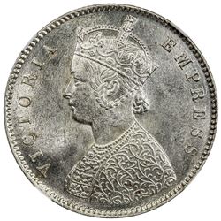 BRITISH INDIA: Victoria, Empress, 1876-1901, AR 1/2 rupee, 1894-C. NGC MS63