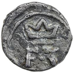 TRANQUEBAR: Frederik III, 1648-1670, lead kas (2.24g), ND. VF-EF