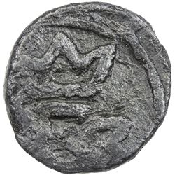 TRANQUEBAR: Frederik III, 1648-1670, lead kas (2.21g), ND. VF