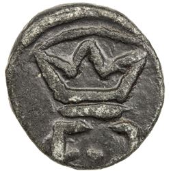 TRANQUEBAR: Frederik III, 1648-1670, lead kas (2.94g), ND. VF-EF