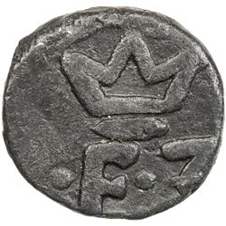 TRANQUEBAR: Frederik III, 1648-1670, lead kas (3.25g), ND. VF