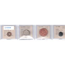 INDIA: LOT of 4 coins