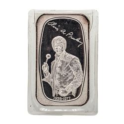 1977 Elvis Presley Dahlonega Mint 1 oz .999 Fine Silver Art Bar