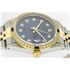 Image 5 : Rolex Men's Two Tone 14K Blue Diamond & Sapphire Datejust Wristwatch