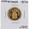 Image 2 : 1876 Netherlands Koning William De Derde 10 Gulden Gold Coin