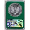 Image 2 : 2017 $1 American Silver Eagle Coin NGC MS70 Early Releases Green Core