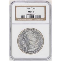 1904-O $1 Morgan Silver Dollar Coin NGC MS64